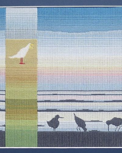 dubbeweefsel door Tineke van Grol, land en zee III