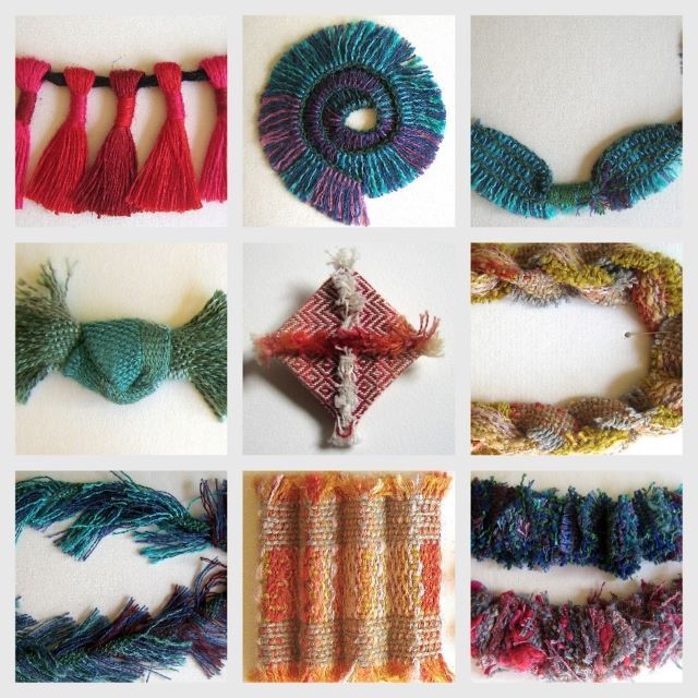 sieraden van geweven stof